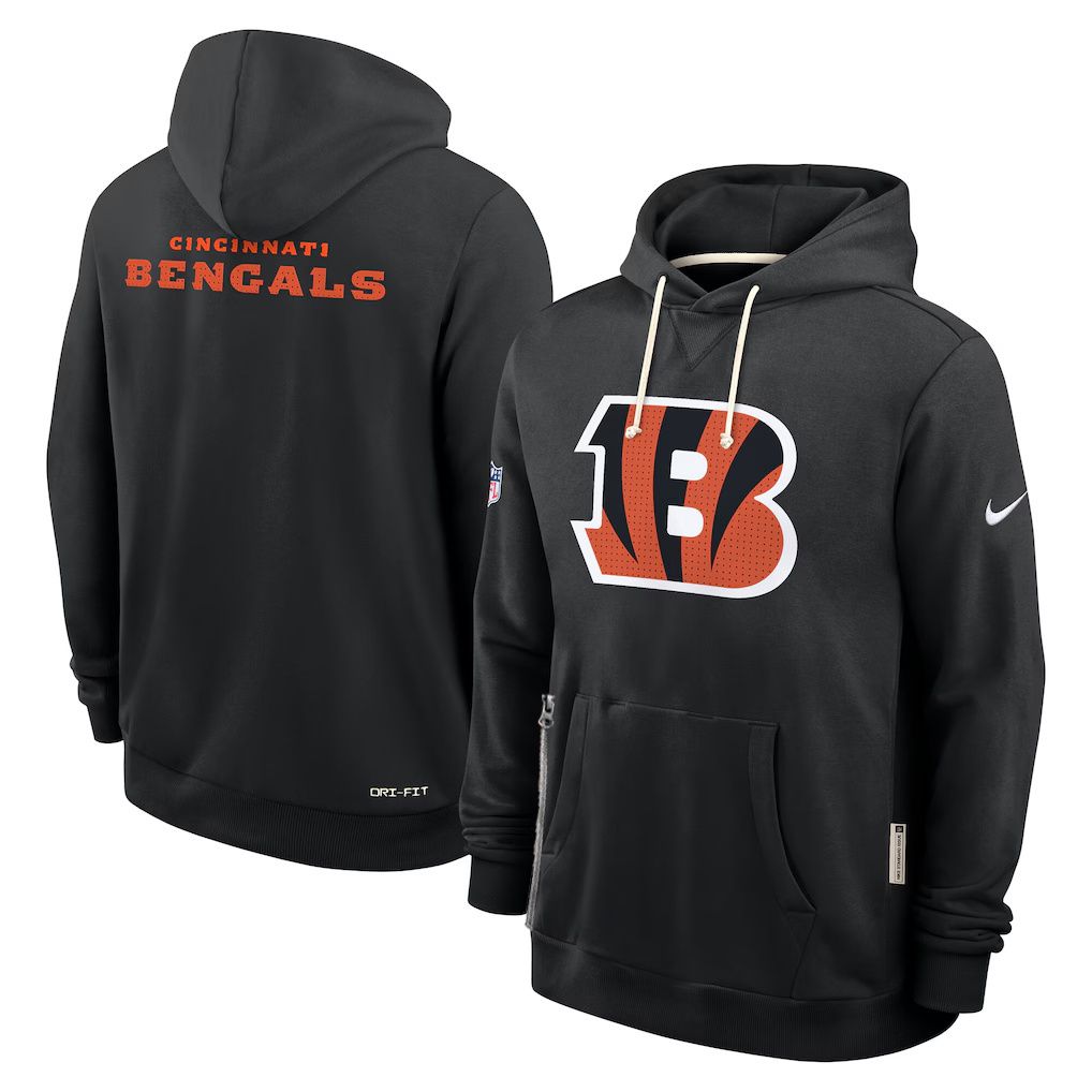 Men 2026 NFL Cincinnati Bengals hoodie black 01->cincinnati bengals->NFL Jersey